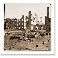 Historic Framed Print, Richmond Virginia. Ruined buildings in the burnt district - 5,  17-7/8" x 21-7/8"