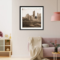 Historic Framed Print, Richmond Virginia. Ruined buildings in the burnt district - 6,  17-7/8" x 21-7/8"