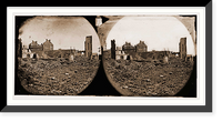Historic Framed Print, Richmond Virginia. Ruins of State Arsenal and paper mill. Band of 107th US Colored,  17-7/8" x 21-7/8"