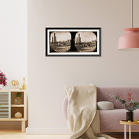 Historic Framed Print, Richmond Virginia. Tredegar Iron Works,  17-7/8" x 21-7/8"