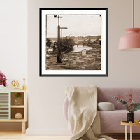 Historic Framed Print, Richmond Virginia. Tredegar Iron Works - 2,  17-7/8" x 21-7/8"