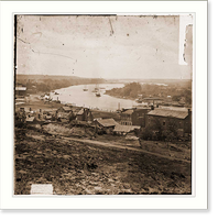 Historic Framed Print, Richmond Virginia. View of river. (Steamer MONOHANSETT shown),  17-7/8" x 21-7/8"