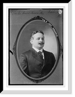 Historic Framed Print, Ivar Kirkegaard, Vice-Pres. Danish-American Assn.,  17-7/8" x 21-7/8"