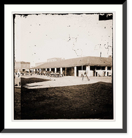 Historic Framed Print, Savannah Georgia (vicinity). Market Place,  17-7/8" x 21-7/8"