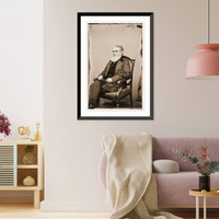 Historic Framed Print, Sec. Edward Bates Attorney-General,  17-7/8" x 21-7/8"