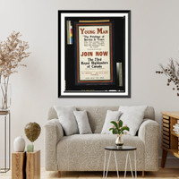 Historic Framed Print, Young man. join now the 73rd Royal Highlanders of Canada,  17-7/8" x 21-7/8"