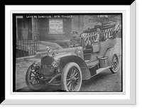 Historic Framed Print, Lady de Blaquiere, in auto, during Bath Pageant,  17-7/8" x 21-7/8"