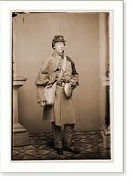 Historic Framed Print, Surg. T. M. Cheeseman 7th N.Y. SM,  17-7/8" x 21-7/8"