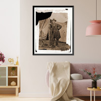 Historic Framed Print, U.S. Grant at City Point.,  17-7/8" x 21-7/8"