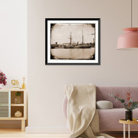 Historic Framed Print, U.S.S. Polaris Washington Navy Yard.,  17-7/8" x 21-7/8"