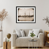 Historic Framed Print, U.S.S. Polaris Washington Navy Yard.,  17-7/8" x 21-7/8"