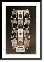 Historic Framed Print, Union Cavalry leaders & raiders: Averill Kilpatrick Rauls Gregg Sheridan Custer Str - 2,  17-7/8" x 21-7/8"