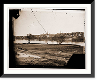 Historic Framed Print, View of lower end of Fredericksburg ...,  17-7/8" x 21-7/8"