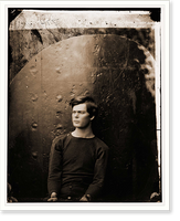 Historic Framed Print, Washington Navy Yard District of Columbia. Lewis Payne in sweater seated and manacl - 2,  17-7/8" x 21-7/8"