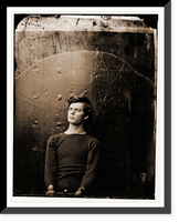 Historic Framed Print, Washington Navy Yard District of Columbia. Lewis Payne in sweater seated and manacl - 3,  17-7/8" x 21-7/8"