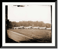Historic Framed Print, Washington District of Columbia (vicinity). Hospital camp. Kendall Green,  17-7/8" x 21-7/8"