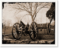 Historic Framed Print, Washington District of Columbia. 6-pdr. Wiard gun at the Arsenal,  17-7/8" x 21-7/8"
