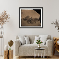 Historic Framed Print, Washington District of Columbia. Artillery group 3d Regiment Mass. H. Art. Fort Tot,  17-7/8" x 21-7/8"