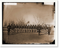 Historic Framed Print, Washington District of Columbia. Company K 9th U.S. Veteran Reserve Corps at Washin,  17-7/8" x 21-7/8" Historic Framed Print, Washington District of Columbia. Company K 9th U.S. Veteran Reserve Corps at Washin,  17-7/8" x 21-7/8"