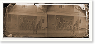 Historic Framed Print, Washington District of Columbia. Gen. A. McD. McCook & staff,  17-7/8" x 21-7/8"