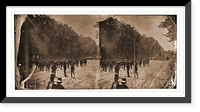 Historic Framed Print, Washington District of Columbia. Grand review of the army - 10,  17-7/8" x 21-7/8"