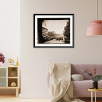 Historic Framed Print, Washington District of Columbia. Grand review of the army - 16,  17-7/8" x 21-7/8"