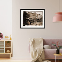 Historic Framed Print, Washington District of Columbia. Grand review of the army - 18,  17-7/8" x 21-7/8"