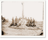 Historic Framed Print, Washington District of Columbia. Group of officers of Signal Corps. Camp of Instruc,  17-7/8" x 21-7/8"
