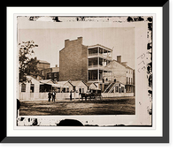 Historic Framed Print, Washington District of Columbia. Home of the Sanitary Commission,  17-7/8" x 21-7/8"