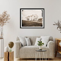 Historic Framed Print, Washington District of Columbia. Officers quarters at Signal Corps camp near George,  17-7/8" x 21-7/8"