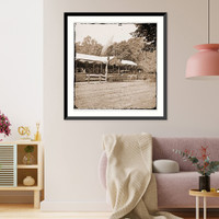 Historic Framed Print, Washington District of Columbia. The Grand Review of the Army. The Presidential rev,  17-7/8" x 21-7/8"