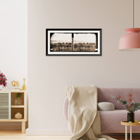 Historic Framed Print, Yorktown Virginia (vicinity). Federal Battery No. 1 two miles below Yorktown. Parro,  17-7/8" x 21-7/8"