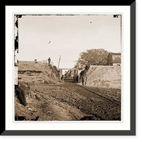 Yorktown Virginia. Sally port in the center of the southwestern point of entrenchme, Antique Print