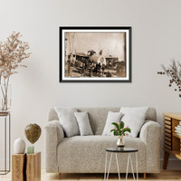 Historic Framed Print, Aquia Creek Landing Va. Embarkation of 9th Army Corps for Fort Monroe; another view,  17-7/8" x 21-7/8"