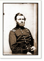 Historic Framed Print, Portrait of Maj. Gen. Ulysses S. Grant officer of the Federal Army,  17-7/8" x 21-7/8"