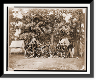 Historic Framed Print, Officers of U.S. horse artillery brigade near Culpeper Va. September 1863 - 2,  17-7/8" x 21-7/8"