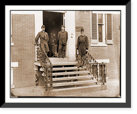 Historic Framed Print, Washington D.C. Gen. William Hoffman Commissary General of Prisoners (at right) and,  17-7/8" x 21-7/8"