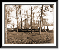 Historic Framed Print, Brandy Station Va. Field hospital of the 1st Division 2d Corps,  17-7/8" x 21-7/8"