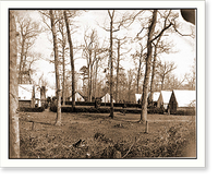 Historic Framed Print, Brandy Station Va. Field hospital of the 1st Division 2d Corps,  17-7/8" x 21-7/8"