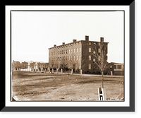Historic Framed Print, Washington D.C. Douglas Hospital (formerly Minnesota row) 2d and I Streets NW,  17-7/8" x 21-7/8"