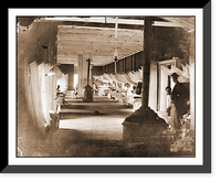 Historic Framed Print, Washington D.C. Patients in ward of Harewood Hospital; mosquito nets over beds,  17-7/8" x 21-7/8"
