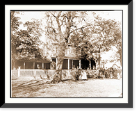 Historic Framed Print, Appomattox Court House Va. Civilians in front of the hotel,  17-7/8" x 21-7/8"
