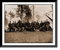 Historic Framed Print, Culpeper Va. Officers of the 80th New York Infantry Provost Guard,  17-7/8" x 21-7/8"