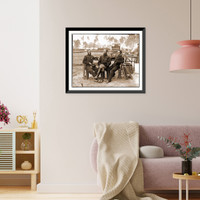 Historic Framed Print, Petersburg Va. Three surgeons of 1st Division 9th Corps,  17-7/8" x 21-7/8"