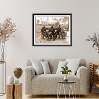 Historic Framed Print, Petersburg Va. Three surgeons of 1st Division 9th Corps,  17-7/8" x 21-7/8"