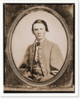 Historic Framed Print, Wm. Francis Jones Pvt. 5th Virginia Cavalry C.S.A. half-length portrait seated faci,  17-7/8" x 21-7/8"