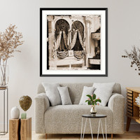 Historic Framed Print, Washington District of Columbia. Presidents box at Fords Theatre,  17-7/8" x 21-7/8"