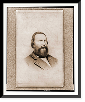 Historic Framed Print, James Longstreet head-and-shoulders portrait facing right,  17-7/8" x 21-7/8"