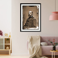Historic Framed Print, Portrait of Maj. Gen. George G. Meade officer of the Federal Army,  17-7/8" x 21-7/8"