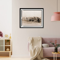 Historic Framed Print, Camp of 55th New York Infantry near Tenallytown D.C.,  17-7/8" x 21-7/8"
